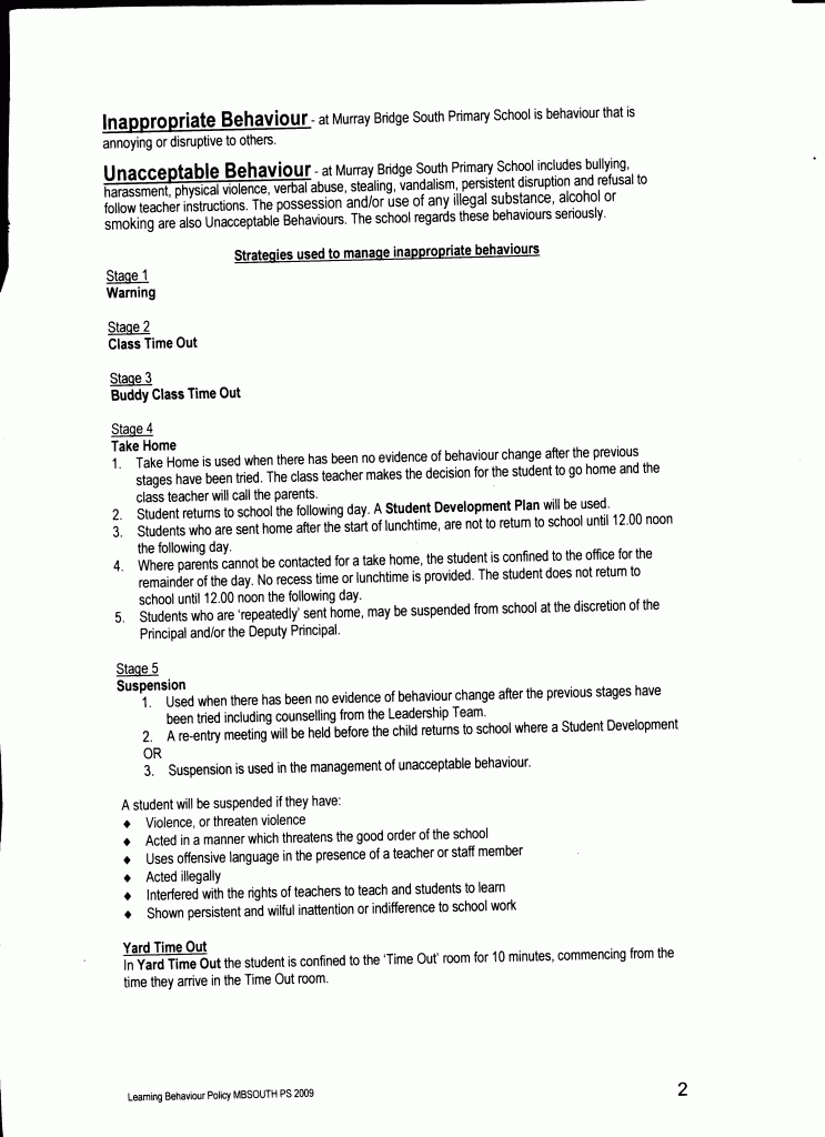 behaviour policy page 2